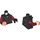 LEGO Black Hawkeye s Black a Dark Red Suit Minifig Trup (973 / 76382)