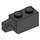LEGO Black Závěs Kostka 1 x 2 Zamykání s Single Finger (Vertikální) na Konec (30364 / 51478)