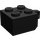 LEGO Black Závěs Kostka 2 x 2 Zamykání s 1 Finger Vertikální s otvorem pro nápravu (30389 / 49714)