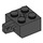 LEGO Black Závěs Kostka 2 x 2 Zamykání s 1 Finger Vertikální s otvorem pro nápravu (30389 / 49714)