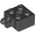LEGO Black Závěs Kostka 2 x 2 Zamykání s Axlehole a Dual Finger (40902 / 53029)