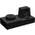 LEGO Black Závěs Deska 1 x 2 Zamykání s Single Finger na Horní (30383 / 53922)