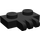 LEGO Black Závěs Deska 1 x 2 s 3 Stubs (2452)