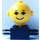 LEGO Černá Homemaker Figure with Yellow Head