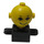 LEGO Černá Homemaker Figure with Yellow Head