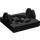 LEGO Black Magnet Držák Dlaždice 2 x 2 s krátkými pažemi