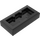 LEGO Black Deska 1 x 2 s 1 Stud (s drážkou a držákem spodního čepu) (15573)