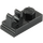 LEGO Black Deska 1 x 2 s Horní Klip s Gapem (92280)