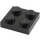 LEGO Black Deska 2 x 2 (3022 / 94148)