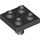 LEGO Black Deska 2 x 2 s Dno Kolík (Žádné díry) (2476 / 48241)