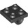 LEGO Black Deska 2 x 2 s otvorem bez spodního nosníku (2444)