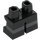 LEGO Černá Krátké nohy s Dark Stone Šedá Pruhy (16709 / 41879)