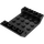 LEGO Black Sklon 4 x 6 (45°) Dvojitý Převrácený s Open Centrum bez děr (30283 / 60219)