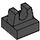 LEGO Black Dlaždice 1 x 1 s klipem (Žádný řez uprostřed) (2555 / 12825)