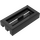 LEGO Black Dlaždice 1 x 2 Mřížka (se spodní drážkou) (2412 / 30244)
