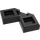 LEGO Black Dlaždice 2 x 2 Roh s Cutouts (27263)