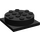 LEGO Black Turntable 4 x 4 Základna s Same Color Horní (3403 / 73603)