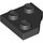 LEGO Black Klín Deska 2 x 2 Cut Roh (26601)