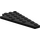 LEGO Black Klín Deska 4 x 8 Křídlo Pravá se spodním zářezem (3934)