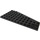 LEGO Black Klín Deska 6 x 12 Křídlo Levá (3632 / 30355)