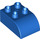 LEGO Blue Duplo Kostka 2 x 3 s Zakřivená Rohí část (2302)