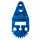 LEGO Blue Ozubené kolo Polovina s nosník 2 (32166)