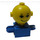 LEGO Blue Homemaker Figure s Yellow Hlava