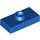 LEGO Blue Deska 1 x 2 s 1 Stud (bez spodní drážky) (3794)