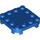 LEGO Blue Deska 4 x 4 x 0.7 s Zaoblené rohy a Empty Middle (66792)