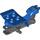 LEGO Blue Three-wheeled Motor Cycle Tělo s Dark Stone Šedá Podvozek (15821 / 76040)