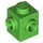 LEGO Bright Green Kostka 1 x 1 s Dva Study na Adjacent Sides (26604)