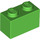 LEGO Bright Green Kostka 1 x 2 se spodní trubkou (3004 / 93792)