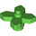 LEGO Bright Green Květ 2 x 2 s Angular Listy (4727)