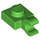 LEGO Bright Green Deska 1 x 1 s Horizontální klip (Tlustý otevřený &#039;O&#039; klip) (52738 / 61252)