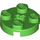 LEGO Bright Green Deska 2 x 2 Kulatá s osa otvorem (s &#039;+&#039; otvorem pro nápravu) (4032)
