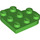 LEGO Bright Green Deska 3 x 3 Kulatá Srdce (39613)