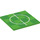 LEGO Bright Green Dlaždice 6 x 6 s Football pitch Centrum se spodními trubkami (10202 / 66747)