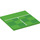 LEGO Bright Green Dlaždice 6 x 6 s Football pitch Okraj se spodními trubkami (10202 / 73174)