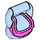LEGO Bright Light Blue Bag Kulatá s Ruffle s Dark Pink Ruffle (12216 / 95665)