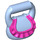 LEGO Bright Light Blue Bag Kulatá s Ruffle s Dark Pink Ruffle (12216 / 95665)