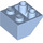 LEGO Bright Light Blue Sklon 2 x 2 (45°) Převrácený s plochou distanční vložkou vespod (3660)