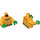 LEGO Bright Light Orange Aquaman Minifig Trup (973 / 76382)