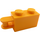 LEGO Bright Light Orange Kostka 1 x 2 s Rukojeť (Inset) (Vložená hřídel) (26597)