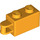 LEGO Bright Light Orange Kostka 1 x 2 s Závěs Shaft (Splachovací hřídel) (34816)