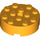 LEGO Bright Light Orange Kostka 4 x 4 Kulatá s otvorem (87081)