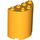LEGO Bright Light Orange Válec 2 x 4 x 4 Polovina (6218 / 20430)