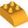 LEGO Bright Light Orange Duplo Kostka 2 x 3 s Zakřivená Rohí část (2302)