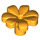 LEGO Bright Light Orange Květ s Squared Okvětní lístky (bez výztuže) (4367 / 32606)