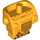 LEGO Bright Light Orange Minifigure Trup s oranžový a Gold Circuitry a oranžový Bull Hlava (24128)