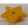 LEGO Bright Light Orange Deska 1 x 1 Kulatá s Star (11609 / 28619)